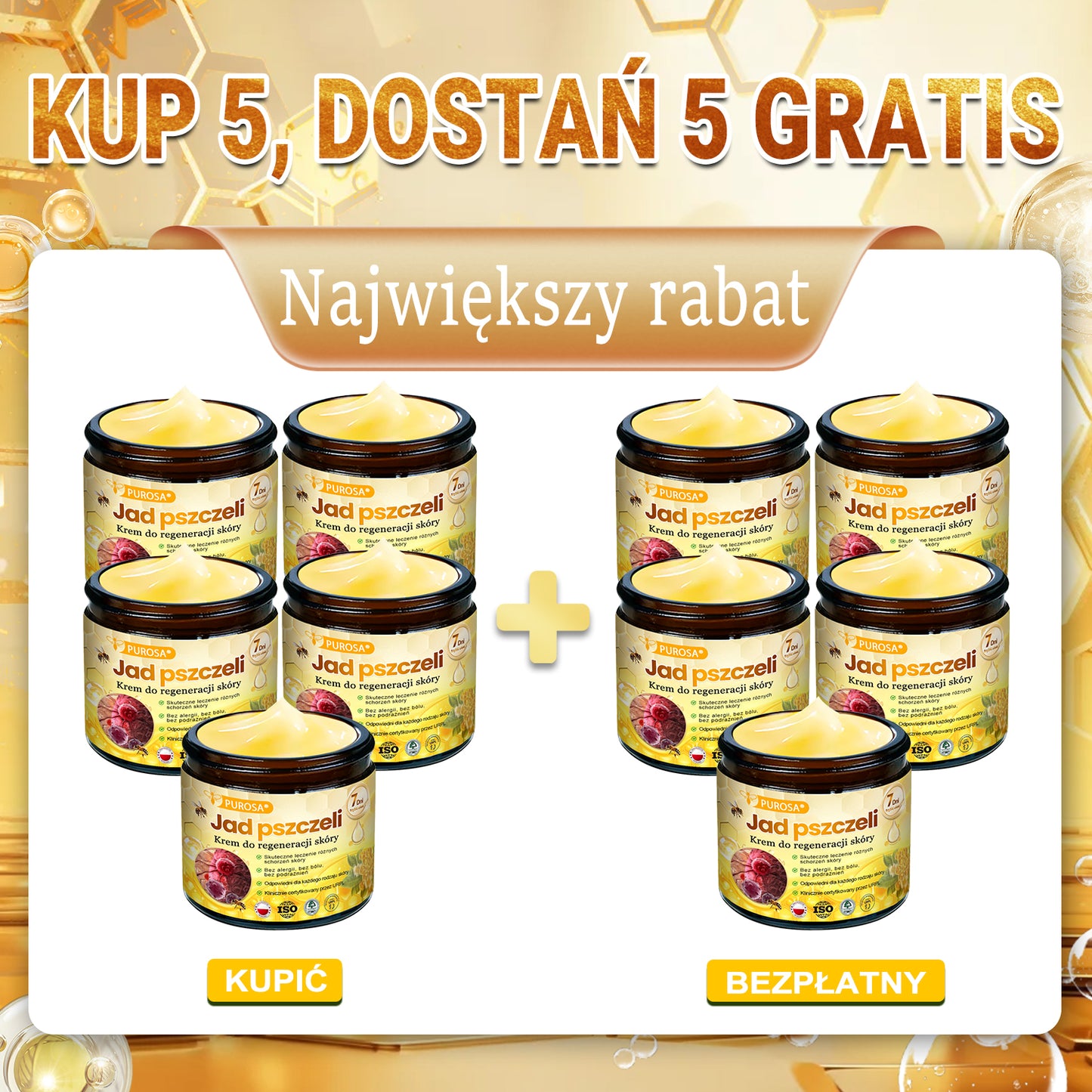 🍯 🎁 Zostało tylko 5 ostatnich pudełek! Przez ograniczony czas, dodatkowe 50% zniżki! Złap szansę na odnowę swojej skóry ✨Jeśli przegapisz teraz, nie będziesz mieć okazji do przyszłego roku!