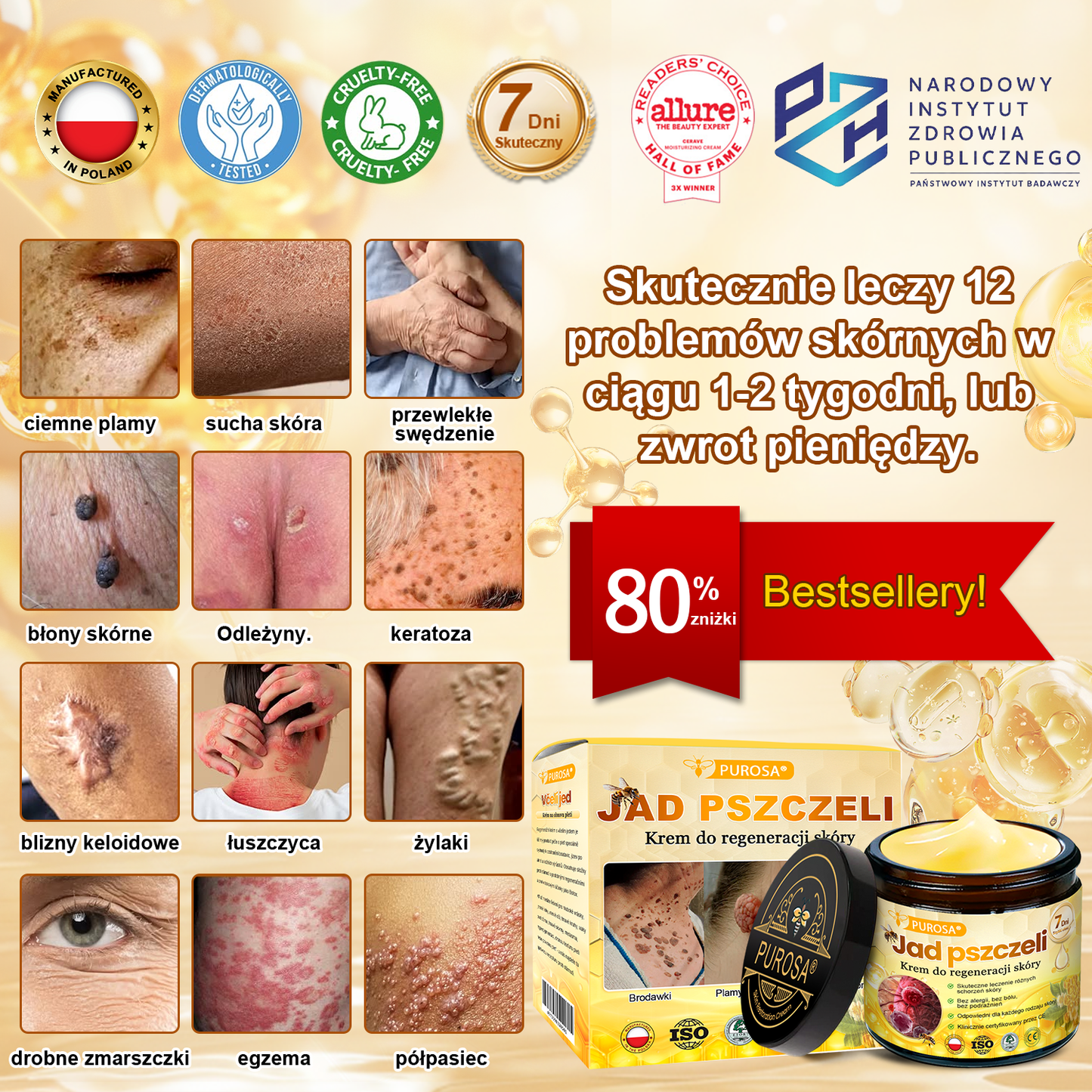 🍯 🎁 Zostało tylko 5 ostatnich pudełek! Przez ograniczony czas, dodatkowe 50% zniżki! Złap szansę na odnowę swojej skóry ✨Jeśli przegapisz teraz, nie będziesz mieć okazji do przyszłego roku!