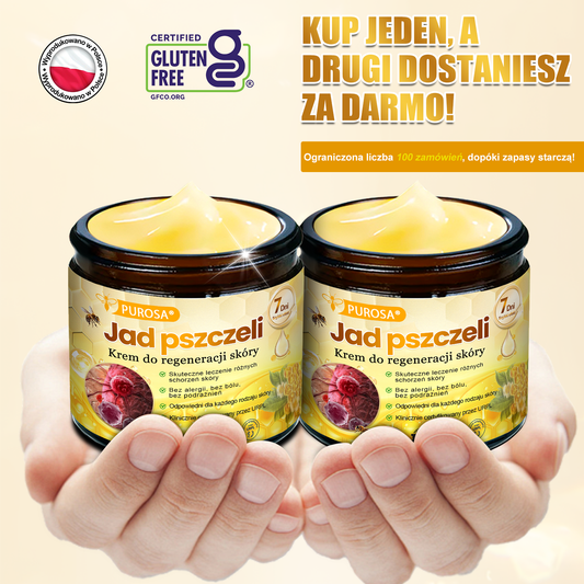 🍯 PUROSA® Krem odmładzający z jadem pszczelim｜ Kompleksowo rozwiązuje uporczywe problemy skórne, takie jak starzenie się, egzema, plamica, łuszczyca itp.